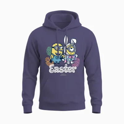 Minions Happy Easter Unisex Hoodie - Heather Sport Dark Navy