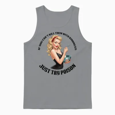 Wise Word Retro Unisex Tank Top - Sport Grey