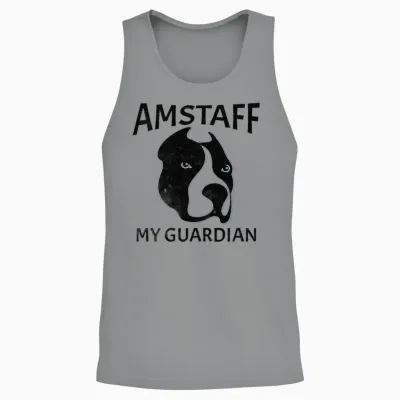 Amstaff.american Staffordshire Terrier Dog Art Unisex Tank Top - Sport Grey