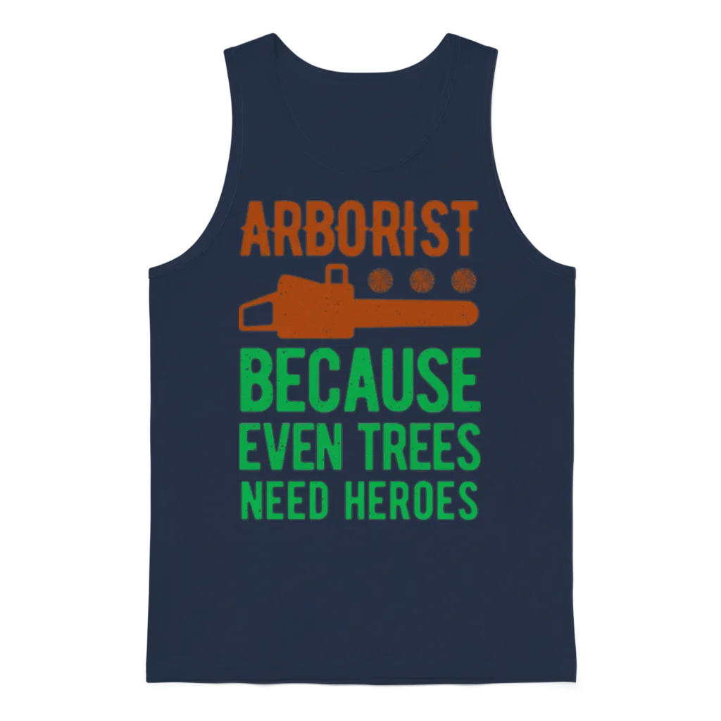 Funny Arborist Unisex Tank Top - Navy