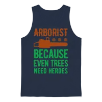 Funny Arborist Unisex Tank Top - Navy – 1
