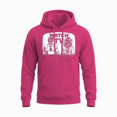 Retro Watch Tv Unisex Hoodie - Heliconia