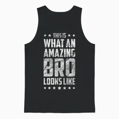 Funny Brother Unisex Tank Top - Black