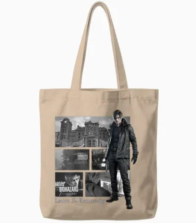 Resident Evil Requiem Leon Bp Tote Bags - Natural