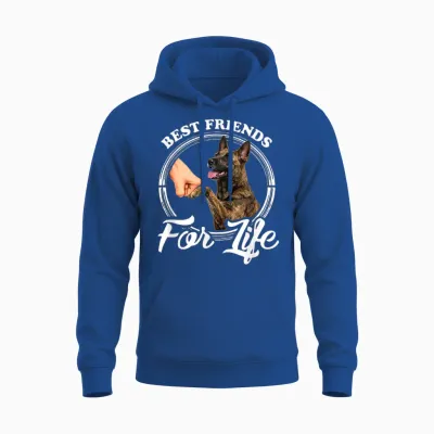 Motif Chien De Berger Hollandais Amusant Best Friends Unisex Hoodie - Royal