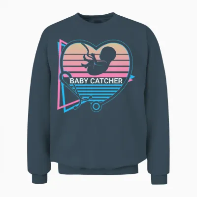Obgyn Retro Unisex Sweatshirt - Dark Heather
