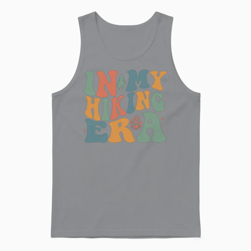 Hiking Time & Outdoors Unisex Tank Top in Sport Grey