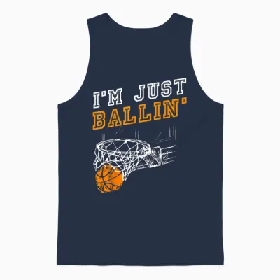 Basketball Geschenkidee Streetball Herren Kinder Jungs Coach Unisex Tank Top - Navy