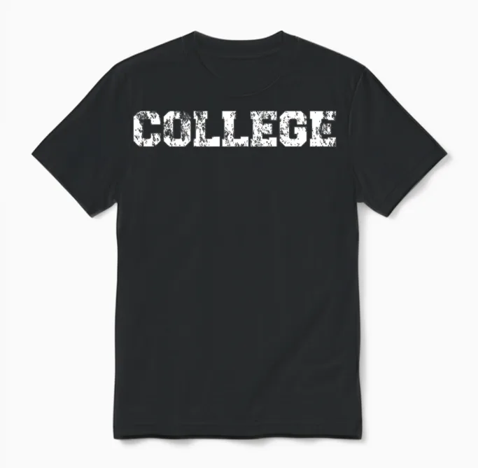 Animal House College Unisex T-Shirt in Black