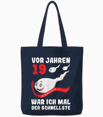 Vor 19 Jahren Junge Mädchen Geschenk 19. Geburtstag Tote Bags - Navy