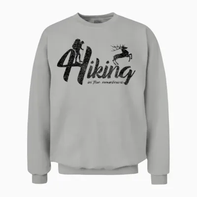 Hiking in Mountians Unisex Sweatshirt - Ash