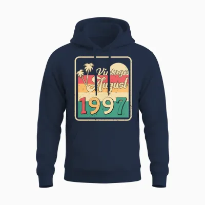 1997 August Retro Unisex Hoodie - Navy