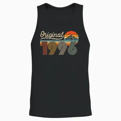 Original 1996 Jahrgang Vintage 30 Jahre Geburtstag Mann Frau Unisex Tank Top - Black