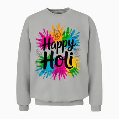 Bura Na Mano Holi Hai India Hindu Colors Happy Holi Festival Unisex Sweatshirt - Ash