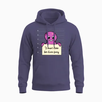 Octopus Was Not Clever but Funny Unisex Hoodie - Heather Sport Dark Navy
