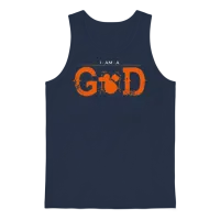 I Am God Legend Drummer Schlagzeug Drums Unisex Tank Top - Navy – 1