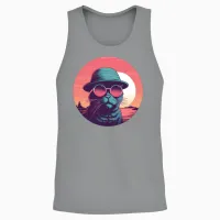 Retro Cat Lovers Vintage Unisex Tank Top - Sport Grey – 2