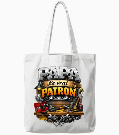 Cadeau Papa Bricoleur Bricolage Garage Fête Des Pères Noël Tote Bags - White