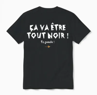 It's Gonna Be All Black! Replica in the Movie Rrrrr Unisex T-Shirt - Black