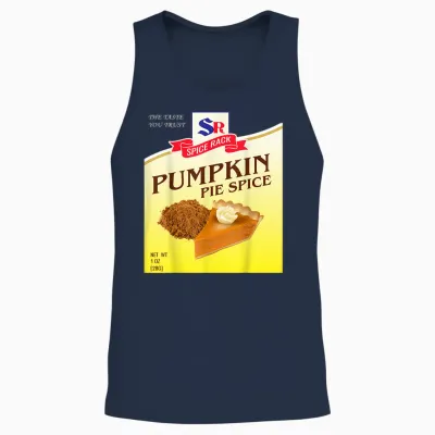 Pumpkin Pie Spice Halloween Costume Unique Fun Foodie Unisex Tank Top - Navy