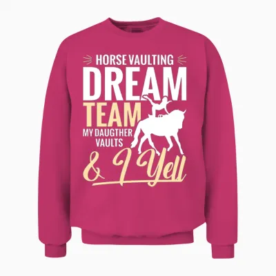 Horse Vaulting Dad Papa Horse Gymnastics Horse Unisex Sweatshirt - Heliconia