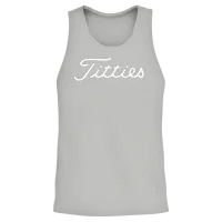 Funny Golf Titties Funny Saying Golfer Golfing Unisex Tank Top - Ash – 2