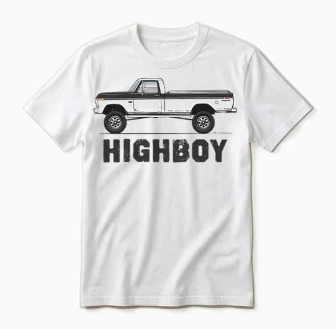 Higboy Raven Black Unisex T-Shirt in White