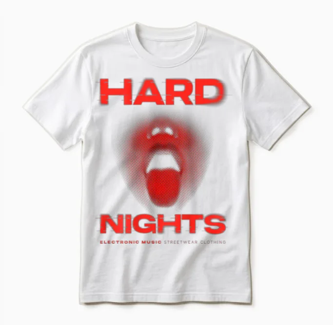 Night X Techno Club Raver Rave Party Outfit Hard Party Outfit.back Print T-Shirt, Black, S Unisex T-Shirt in White