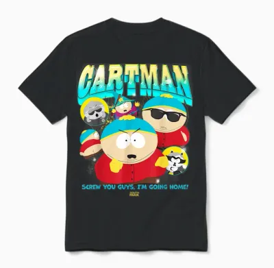 South Park Eric Cartman Screw You Guys I'm Going Home! Unisex T-Shirt - Black