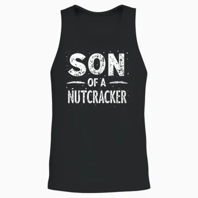 Son of a Nutcracker! Matching Family Christmas Unisex Tank Top - Black
