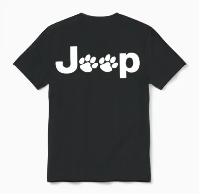 Jeep Dog Unisex T-Shirt - Black