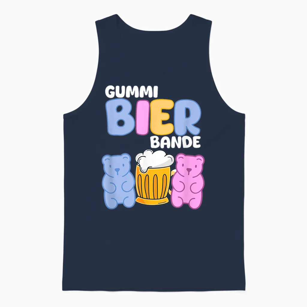 Gummibierbande - Mallorca Party Urlaub Malle Gruppen Unisex Tank Top in Navy