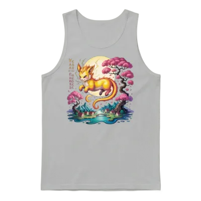 Chinese, Year of the Fire Horse 2026 Unisex Tank Top - Ash