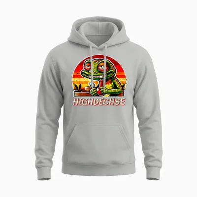 Cannabis Legalisation Kiffen Funny Lizard T-Shirt, Black Unisex Hoodie - Ash