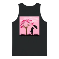Valentine's Day Unisex Tank Top - Black – 1