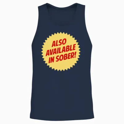 Also Available in Sober Unisex Tank Top - Navy