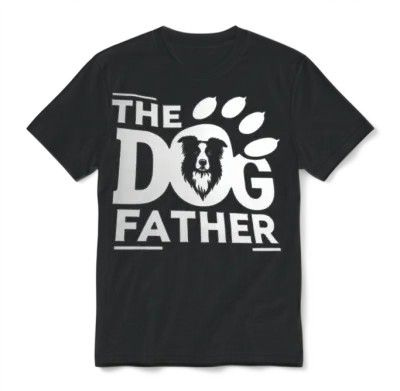 The Dog Father Unisex T-Shirt - Black