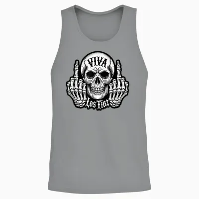 Viva Los Tioz - Spruch Für Coole Onkel Und Böhse Rocker Unisex Tank Top - Sport Grey