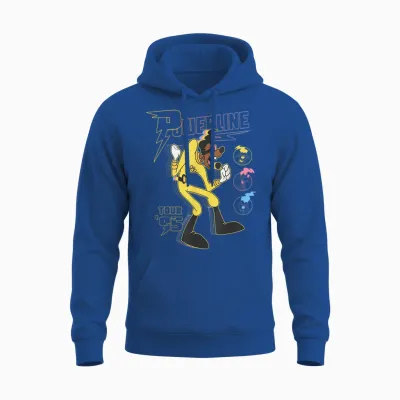 Disney a Goofy Movie Powerline Tour '95 Retro Neon Unisex Hoodie - Royal