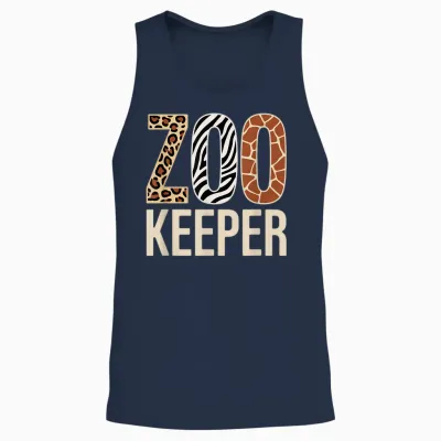 Zookeeper Costume Halloween Unisex Tank Top - Navy
