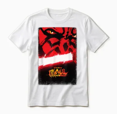 Star Wars Maul - Shadow Lord Official Pre-Release Poster Art Unisex T-Shirt - White
