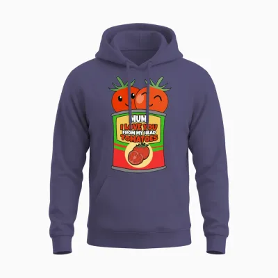 Funny Tomato Outfit Unisex Hoodie - Heather Sport Dark Navy