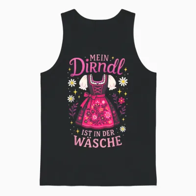 My Dirndl Is in the Laundry Dirndl Unisex Tank Top - Black