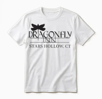 Dragonfly Inn Stars Hollow Ct Unisex T-Shirt - White