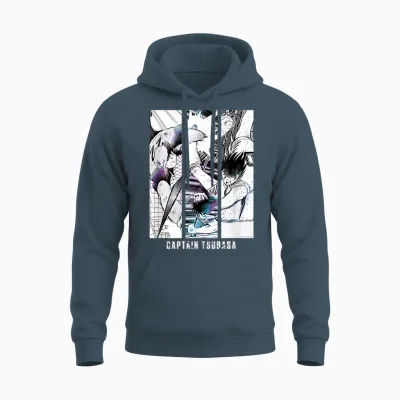 Captain Tsubasa Schießen (berühmte Szene) Unisex Hoodie - Dark Heather