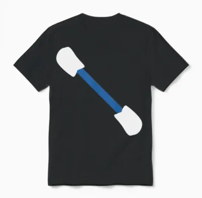 Q-Tip Unisex T-Shirt - Black