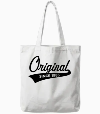 Original Since 1985 (year of Birth, Birthday / B) Tote Bags - White