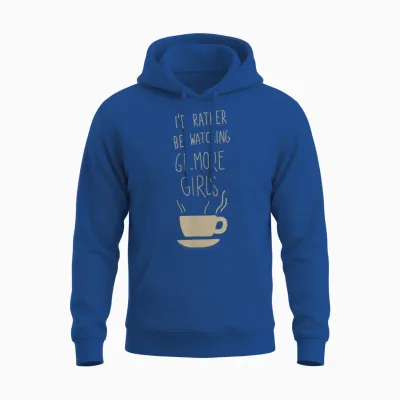 Gilmore Girls I'd Rather Be Watching Handwritten Tv Show Unisex Hoodie - Royal
