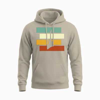 Rock Retro Unisex Hoodie - Sand