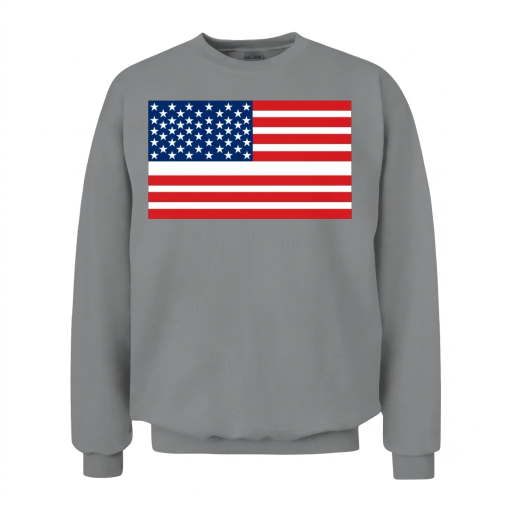 America Patriotic & 4th of July Unisex Sweatshirt - Sport Grey